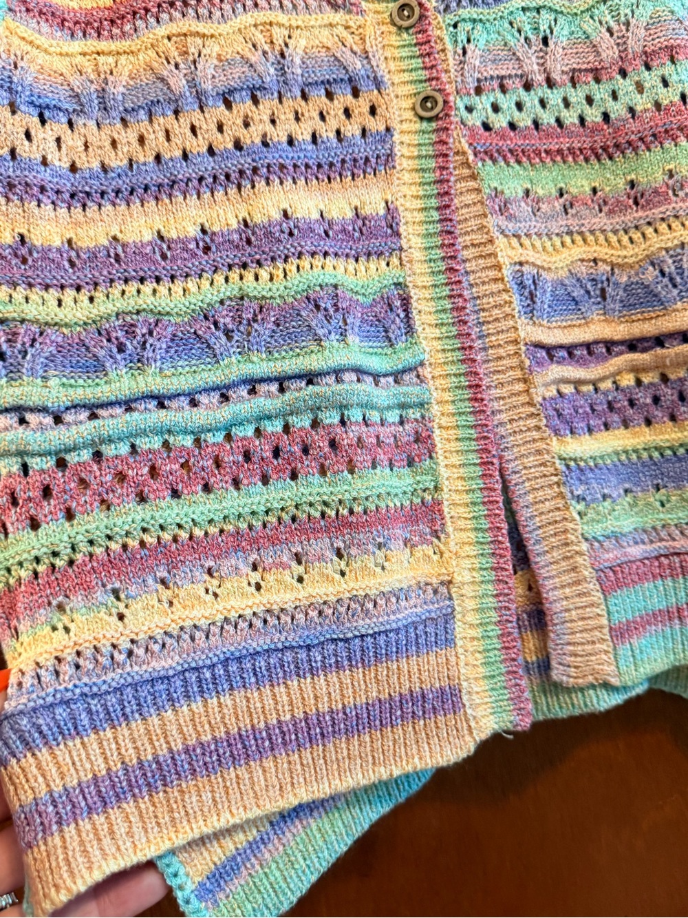Hem & Thread Pastel Multicolor Striped Knit Tank Top - Picture 5 of 6